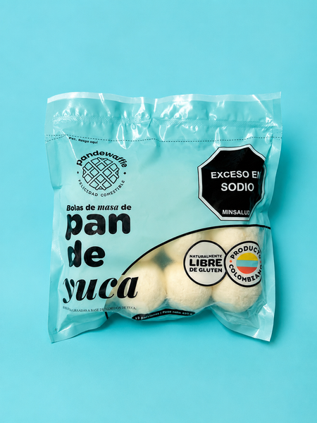 Bolas congeladas de masa de pandeyuca