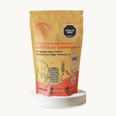 Mezcla para hacer waffles de pandeyuca